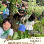 森のこども隊 秋やさいチーム 4回目の活動の様子