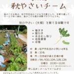 森のこども館　秋やさいチーム2026